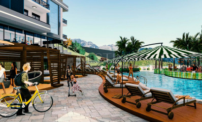 Квартиры 1+1 в новом современном комплексе в районе Махмутлар фото 8