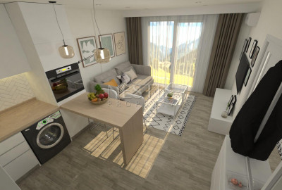 Квартиры отельного типа в районе Кепез - планировка 1+1 фото 22