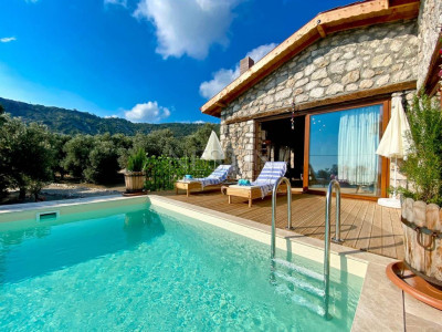 Уютная вилла 4+1 в районе Каш с видом на Средиземное море фото 1