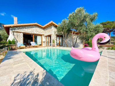 Уютная вилла 4+1 в районе Каш с видом на Средиземное море фото 4