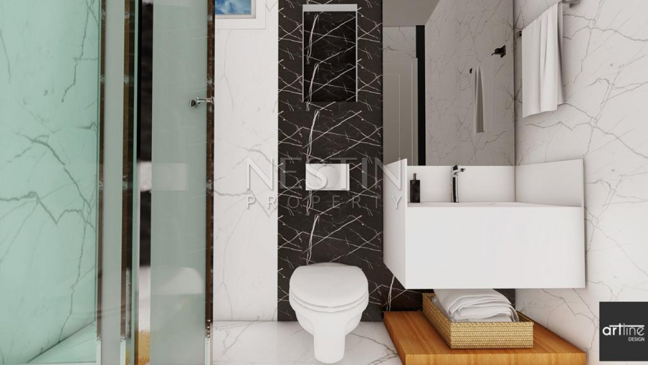 Садовый дуплекс 2+1 в новом жилом комплексе на стадии строительства в центре города Аланья фото 9