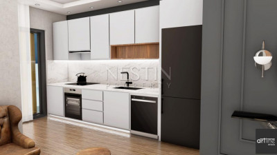 Садовый дуплекс 2+1 в новом жилом комплексе на стадии строительства в центре города Аланья фото 13