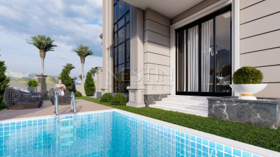 Новый проект шикарных Вилл в районе Конаклы в 350 м от моря фото 6