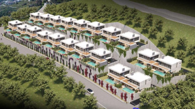 Виллы элит класса 3+1 на стадии строительства в районе Каргыджак фото 4