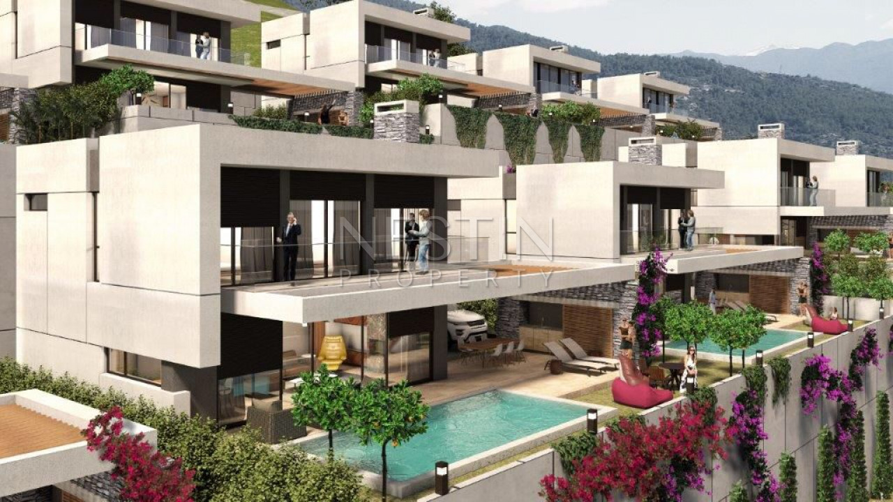 Виллы элит класса 3+1 на стадии строительства в районе Каргыджак фото 7