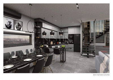 Виллы элит класса 3+1 на стадии строительства в районе Каргыджак фото 11