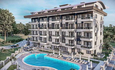 Квартира 1+1 в комплексе на стадии строительства в районе Оба фото 3