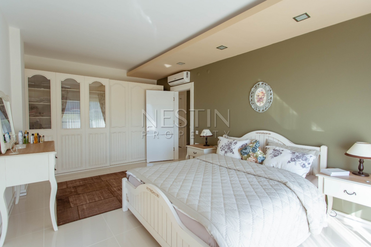 Вилла 3+1 с мебелью в элитном комплексе в Каргыджаке фото 26