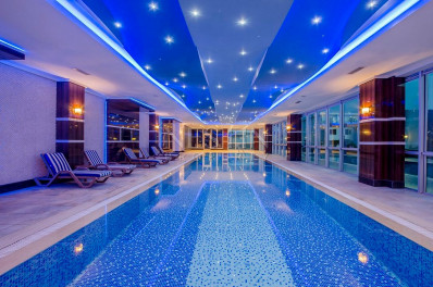 Вилла 3+1 с мебелью в элитном комплексе в Каргыджаке фото 46