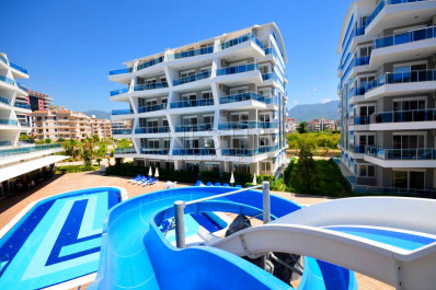 Квартира 1+1 с видом на горы, в комплексе с инфраструктурой, в районе Оба фото 2