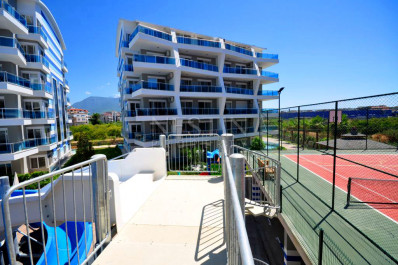 Квартира 1+1 с видом на горы, в комплексе с инфраструктурой, в районе Оба фото 3