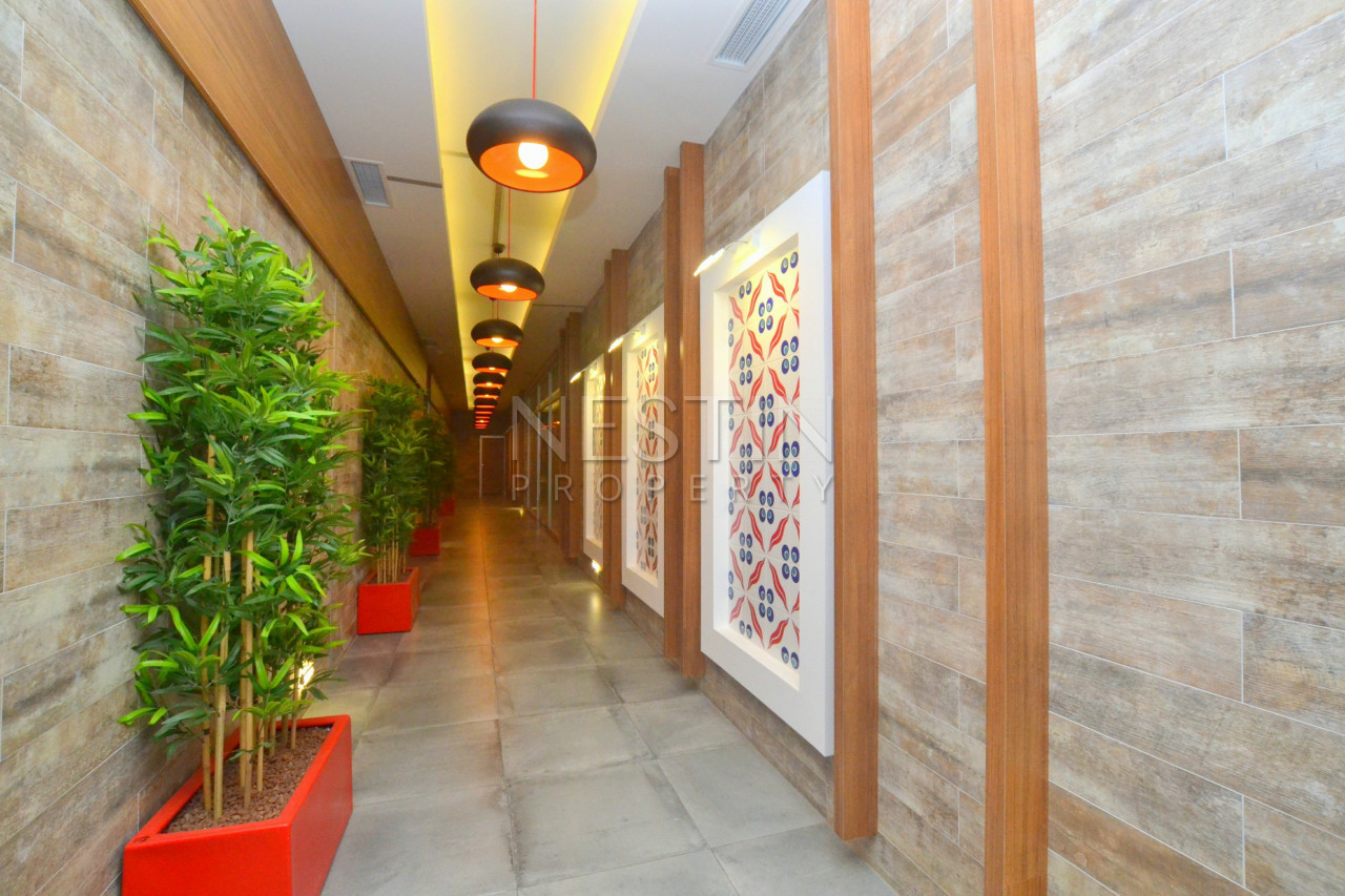 Меблированная квартира 1+1 в элитном жилом комплексе в Авсалларе фото 41