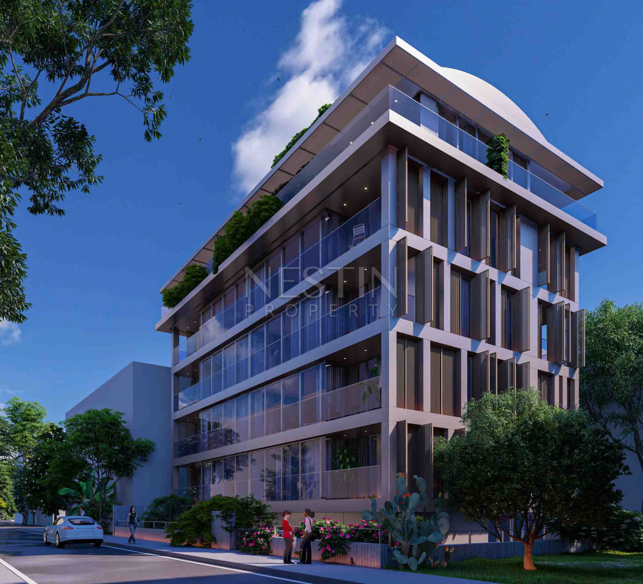 Проект жилого комлпекса на стадии строительства в центре города Аланья фото 1