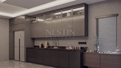 Вилла 5+1 на стадии строительства в районе Джикджилли с шикарным панорамным видом фото 10