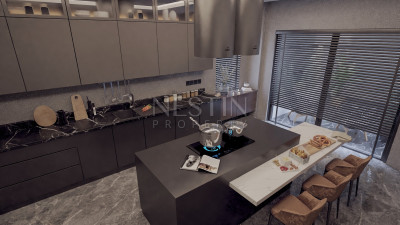 Вилла 5+1 на стадии строительства в районе Джикджилли с шикарным панорамным видом фото 11