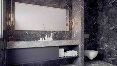 Вилла 5+1 на стадии строительства в районе Джикджилли с шикарным панорамным видом фото 19