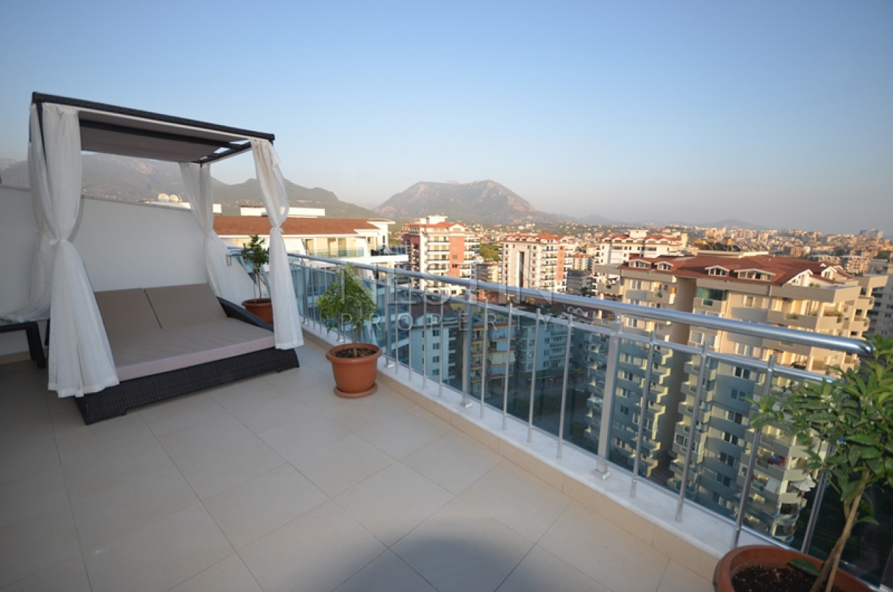 Пентхаус 3+1 в районе Джикджилли с видом на море, горы и крепость Алании фото 43