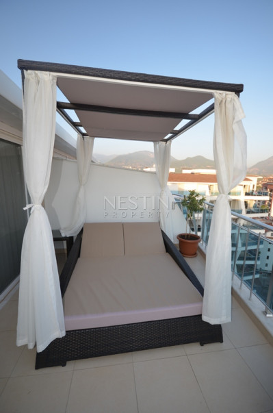 Пентхаус 3+1 в районе Джикджилли с видом на море, горы и крепость Алании фото 44