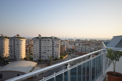 Пентхаус 3+1 в районе Джикджилли с видом на море, горы и крепость Алании фото 48