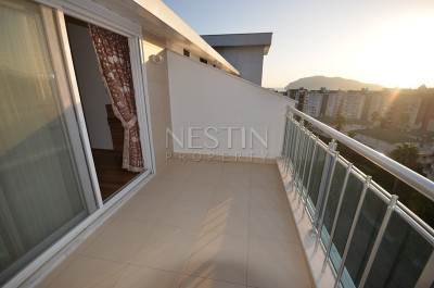 Пентхаус 3+1 в районе Джикджилли с видом на море, горы и крепость Алании фото 60