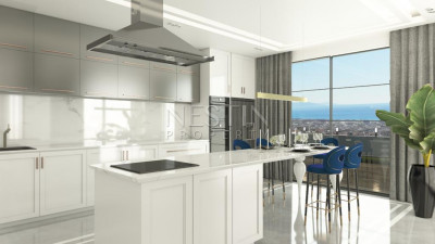 Виллы планировкой 5+1 на стадии строительства в районе Бекташ фото 23