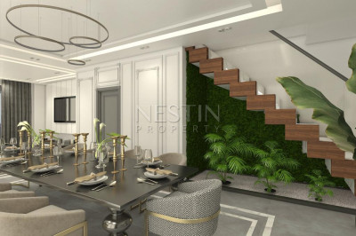 Виллы планировкой 5+1 на стадии строительства в районе Бекташ фото 30