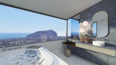 Виллы планировкой 5+1 на стадии строительства в районе Бекташ фото 31