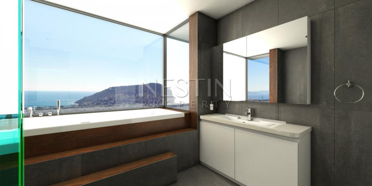 Виллы планировкой 5+1 на стадии строительства в районе Бекташ фото 34