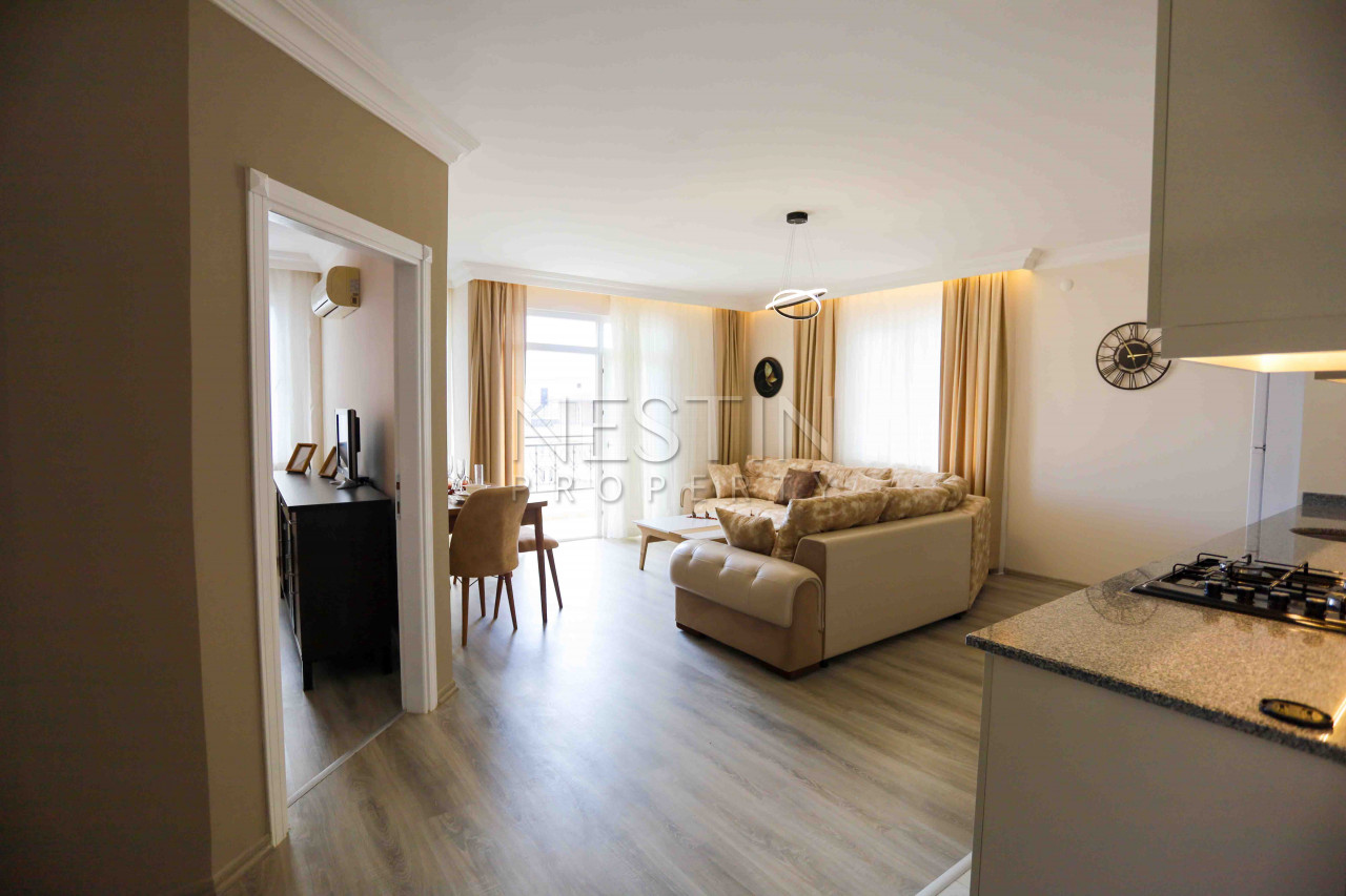 Уютная, светлая квартира 1+1 в центре города Аланья с видом на море и крепость фото 4