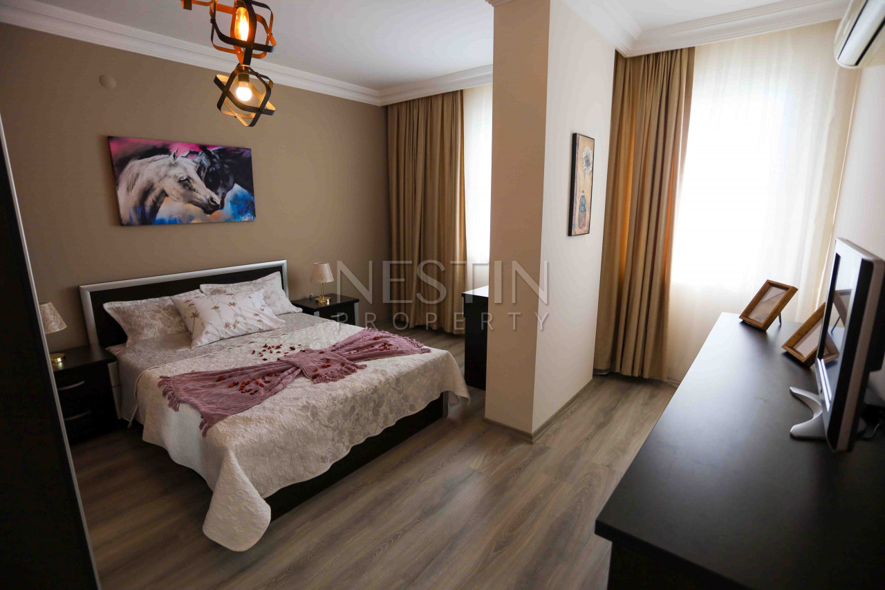 Уютная, светлая квартира 1+1 в центре города Аланья с видом на море и крепость фото 9