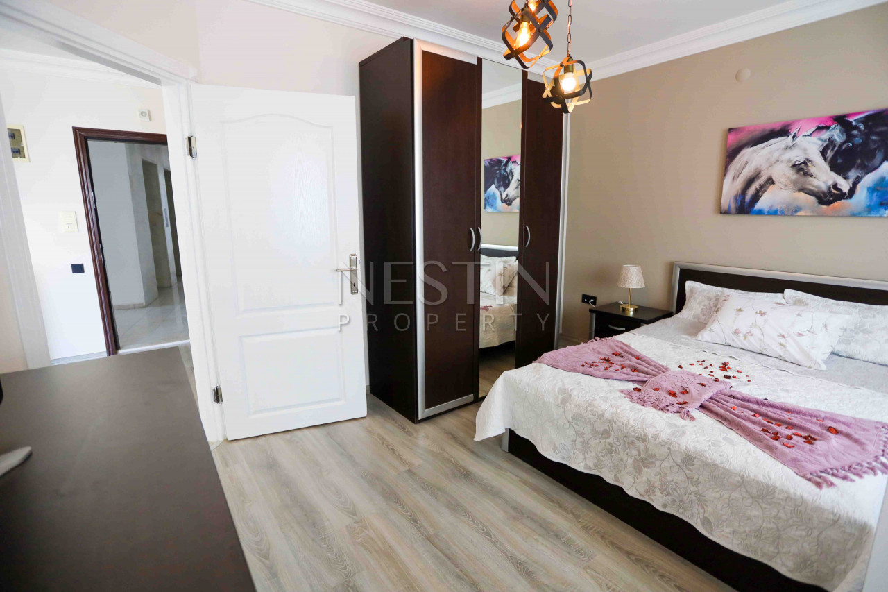 Уютная, светлая квартира 1+1 в центре города Аланья с видом на море и крепость фото 10