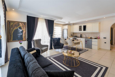 Уютная квартира 2+1 в районе Мамхутлар с видом на горы фото 9