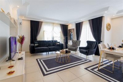 Уютная квартира 2+1 в районе Мамхутлар с видом на горы фото 11