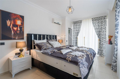 Уютная квартира 2+1 в районе Мамхутлар с видом на горы фото 15