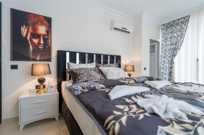 Уютная квартира 2+1 в районе Мамхутлар с видом на горы фото 16