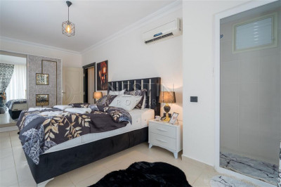 Уютная квартира 2+1 в районе Мамхутлар с видом на горы фото 17