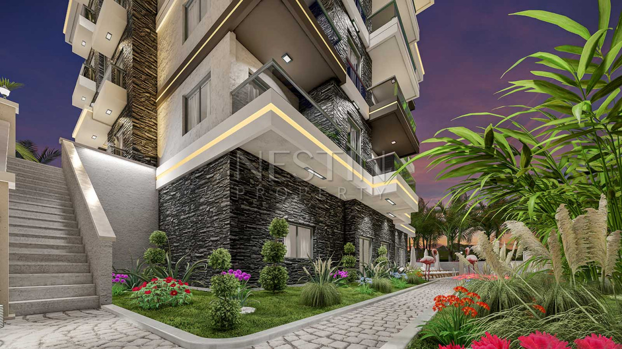 Проект нового жилого Бутик комплекса в Махмутларе в 850 м от моря фото 10