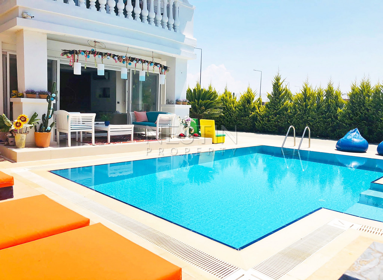 Вилла 3+1 в районе Кунду с бассейном фото 48