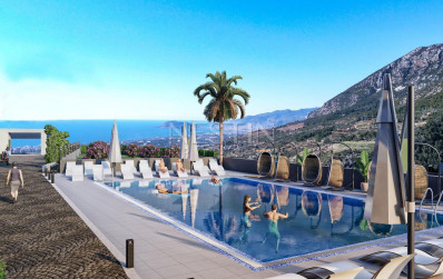 Жилой комплекс на стадии строительства с квартирами с видом на море и горы, в районе Махмутлар фото 9