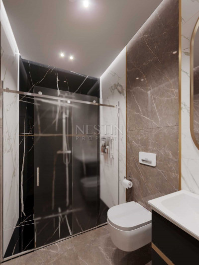 Новый жилой комплекс на стадии строительства в районе Махмутлар в 700 м от моря фото 44