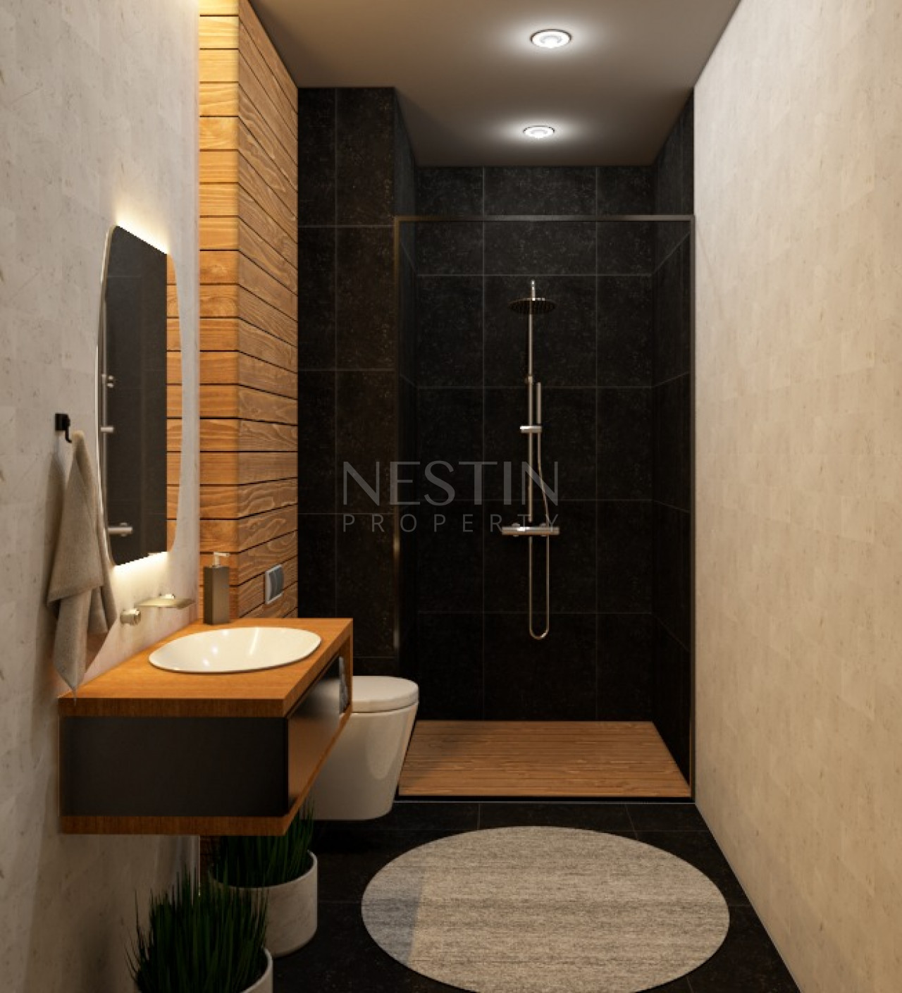 Новый проект на стадии строительства в районе Кестель в 250 м от моря фото 17