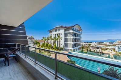 Стильная квартира 1+1 в шикарном комплексе в районе Каргыджак фото 13