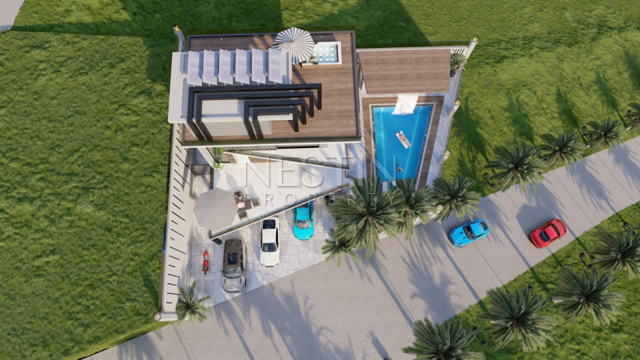 Проект виллы 4+1 в райоен Бекташ с шикарным видом на море, горы и город фото 6