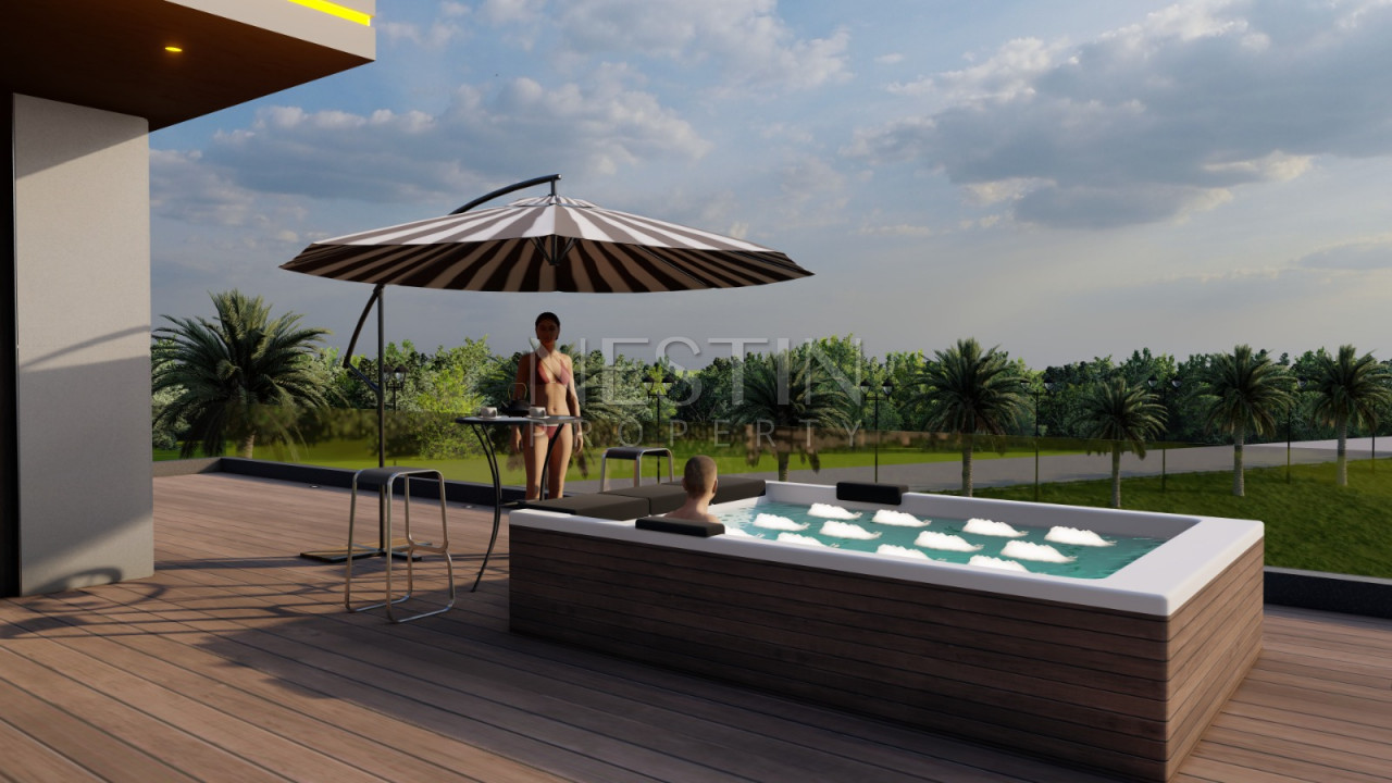 Проект виллы 4+1 в райоен Бекташ с шикарным видом на море, горы и город фото 29