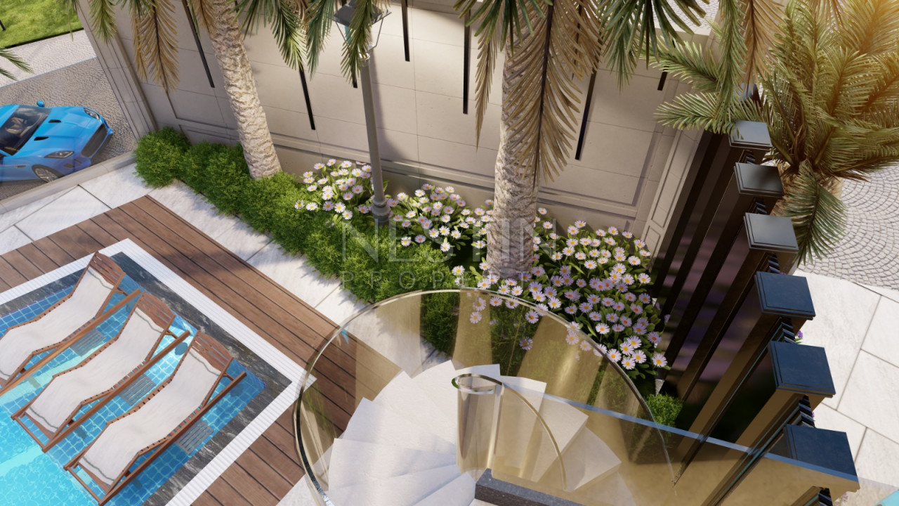 Проект виллы 4+1 в райоен Бекташ с шикарным видом на море, горы и город фото 40