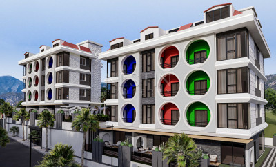 Комплекс в районе Махмутлар в 750 м от Средиземного моря на этапе строительства фото 1