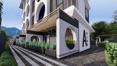 Комплекс в районе Махмутлар в 750 м от Средиземного моря на этапе строительства фото 3