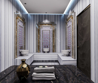 Комплекс в районе Махмутлар в 750 м от Средиземного моря на этапе строительства фото 22