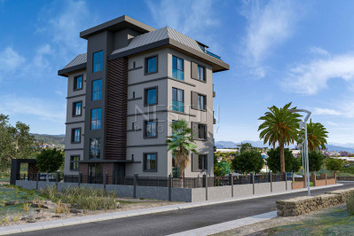 Новый жилой бутик комплекс с красивым садом в районе Авсаллар, на стадии строительства фото 3