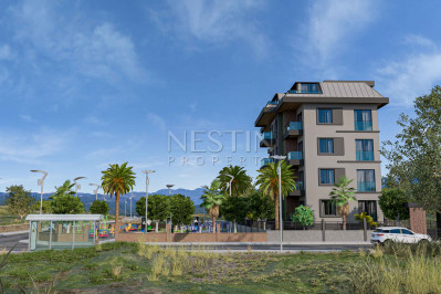 Новый жилой бутик комплекс с красивым садом в районе Авсаллар, на стадии строительства фото 4